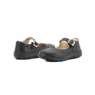 Foto 3 | Zapato Escolar Para Niña Piel Dogi Soporte Arco Suela Cosida Negro