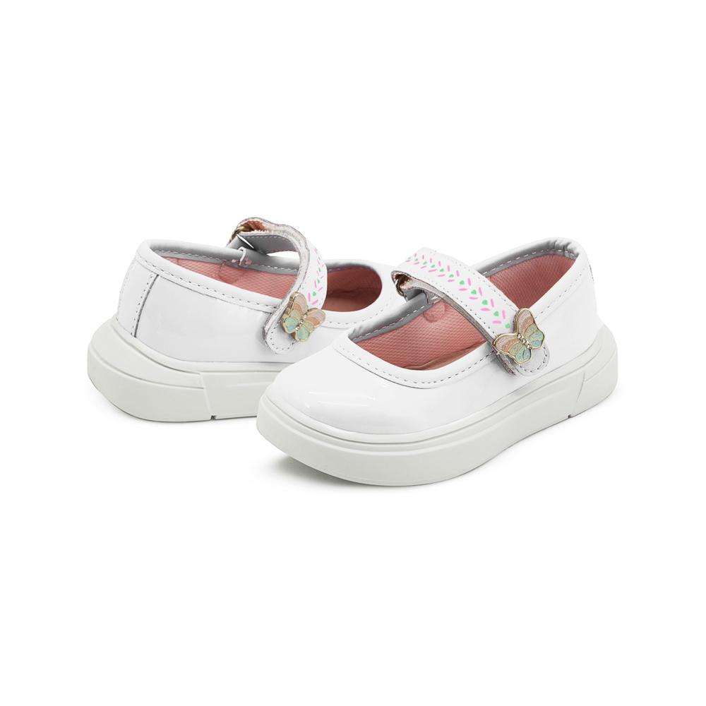 Foto 3 pulgar | Zapato Karsten Niñas Casuales Antiderrapante Velcro 15-21 Blanco