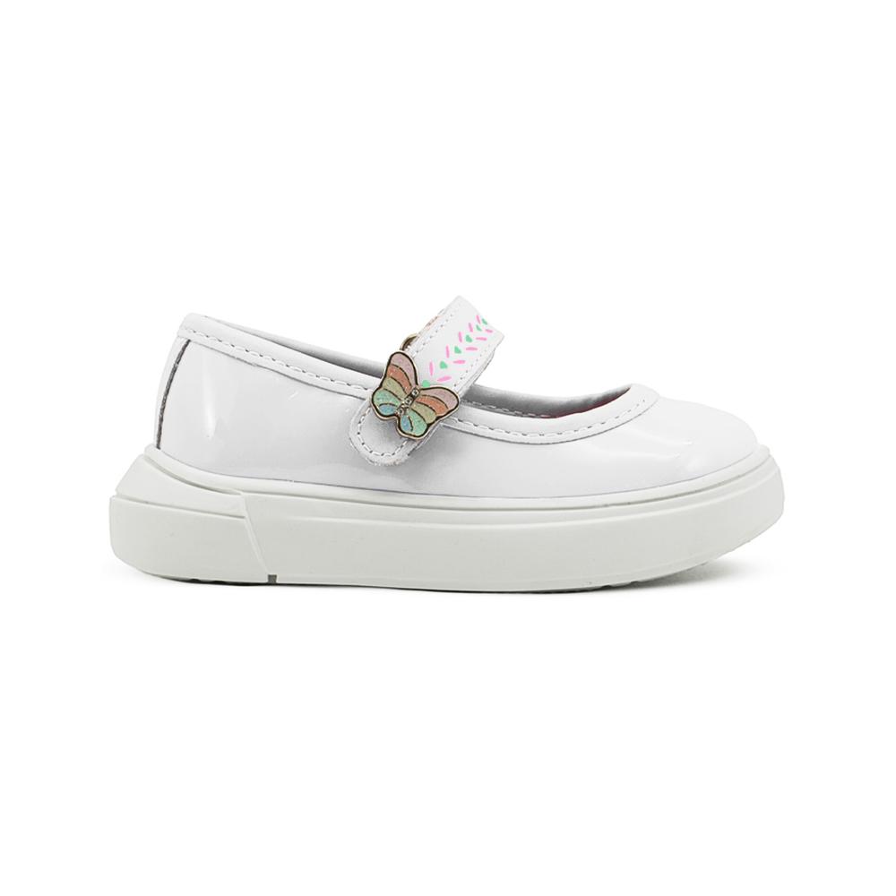 Foto 6 | Zapato Karsten Niñas Casuales Antiderrapante Velcro 15-21 Blanco