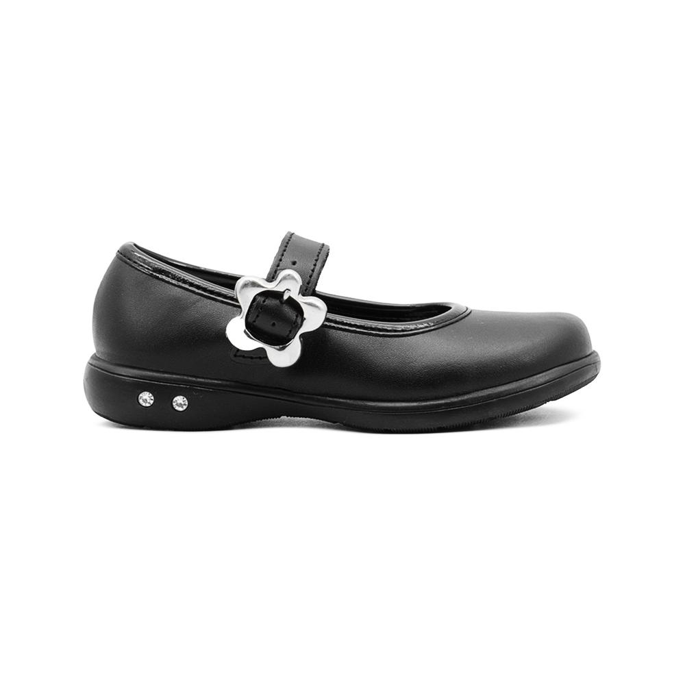 Zapato Escolar Chabelo Para Niña Soporte Arco Antiderrapante Negro
