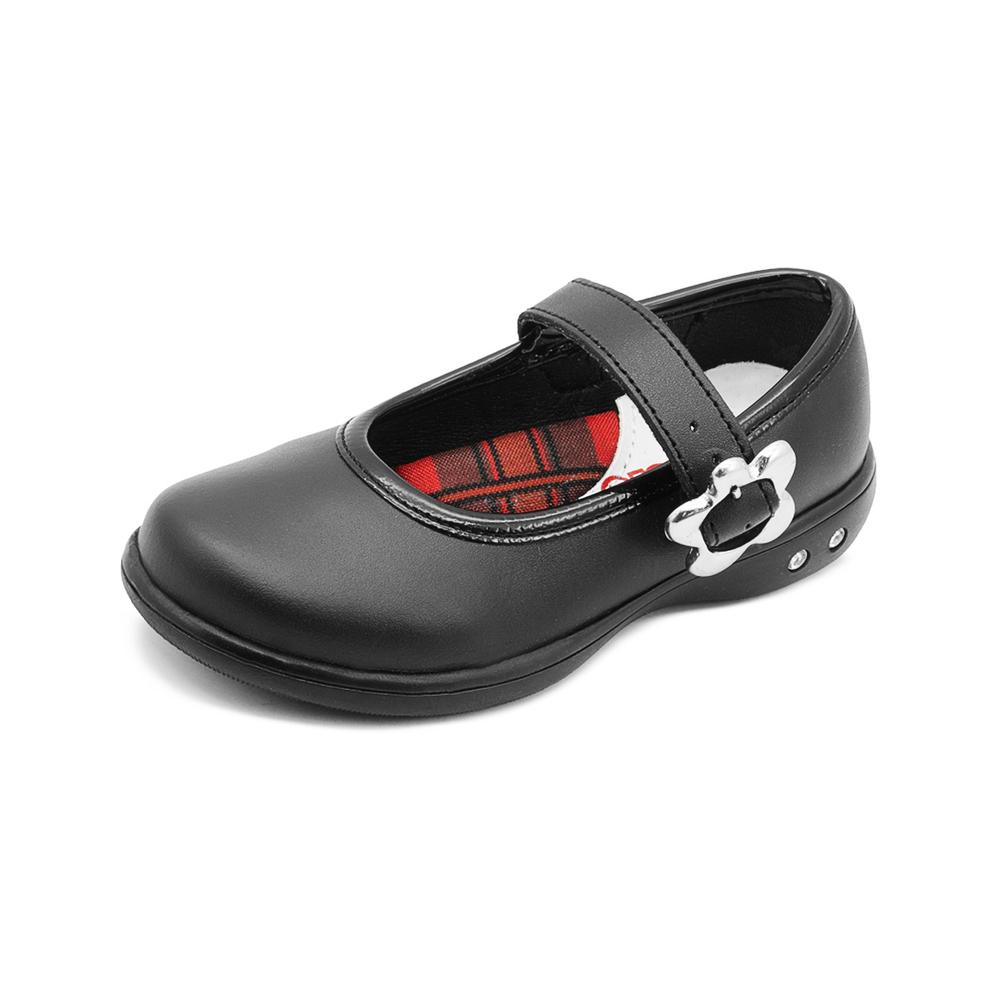 Foto 5 pulgar | Zapato Escolar Chabelo Para Niña Soporte Arco Antiderrapante Negro