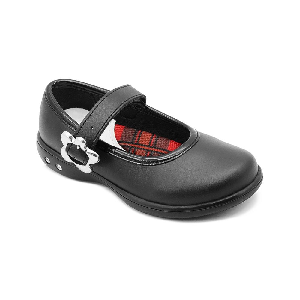 Foto 6 pulgar | Zapato Escolar Chabelo Para Niña Soporte Arco Antiderrapante Negro