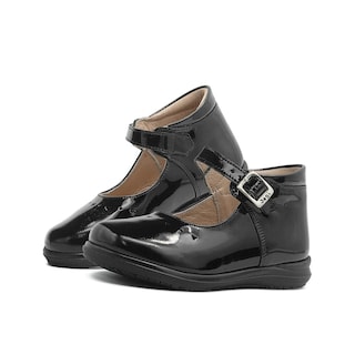 Foto 1 | Zapato Escolar Dogi Para Niña Charol Negro Plantilla Arco Negro