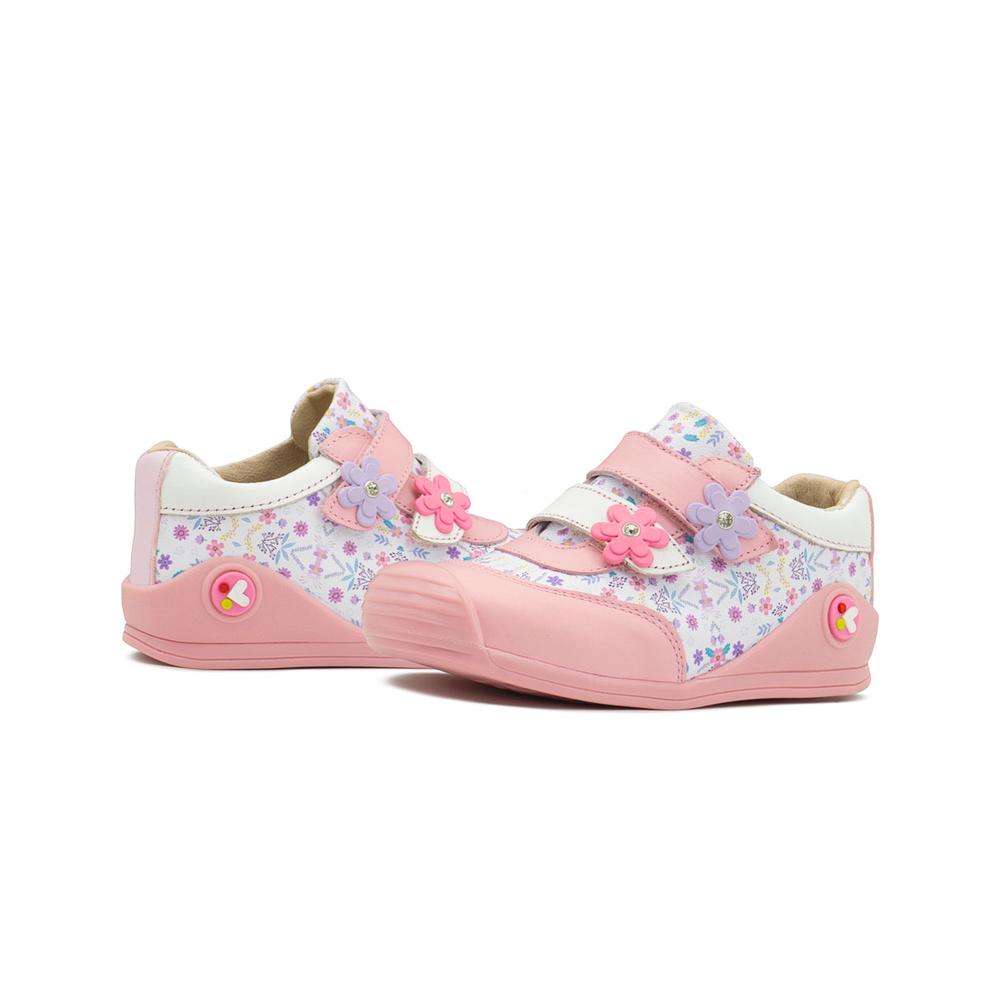 Foto 3 pulgar | Zapato Andante Karsten Niña Antiderrapante Flores Rosa 12-17 Rosa