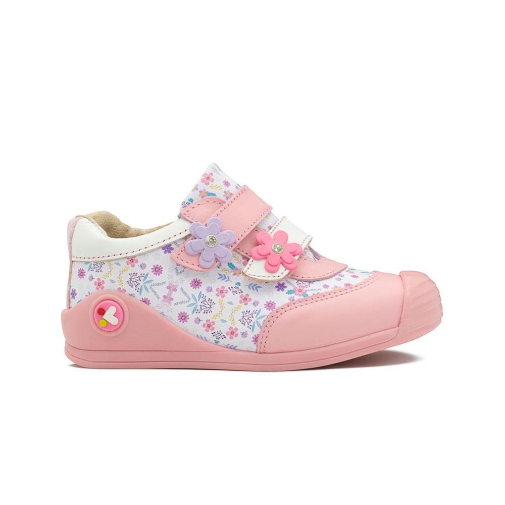 Foto 7 pulgar | Zapato Andante Karsten Niña Antiderrapante Flores Rosa 12-17 Rosa