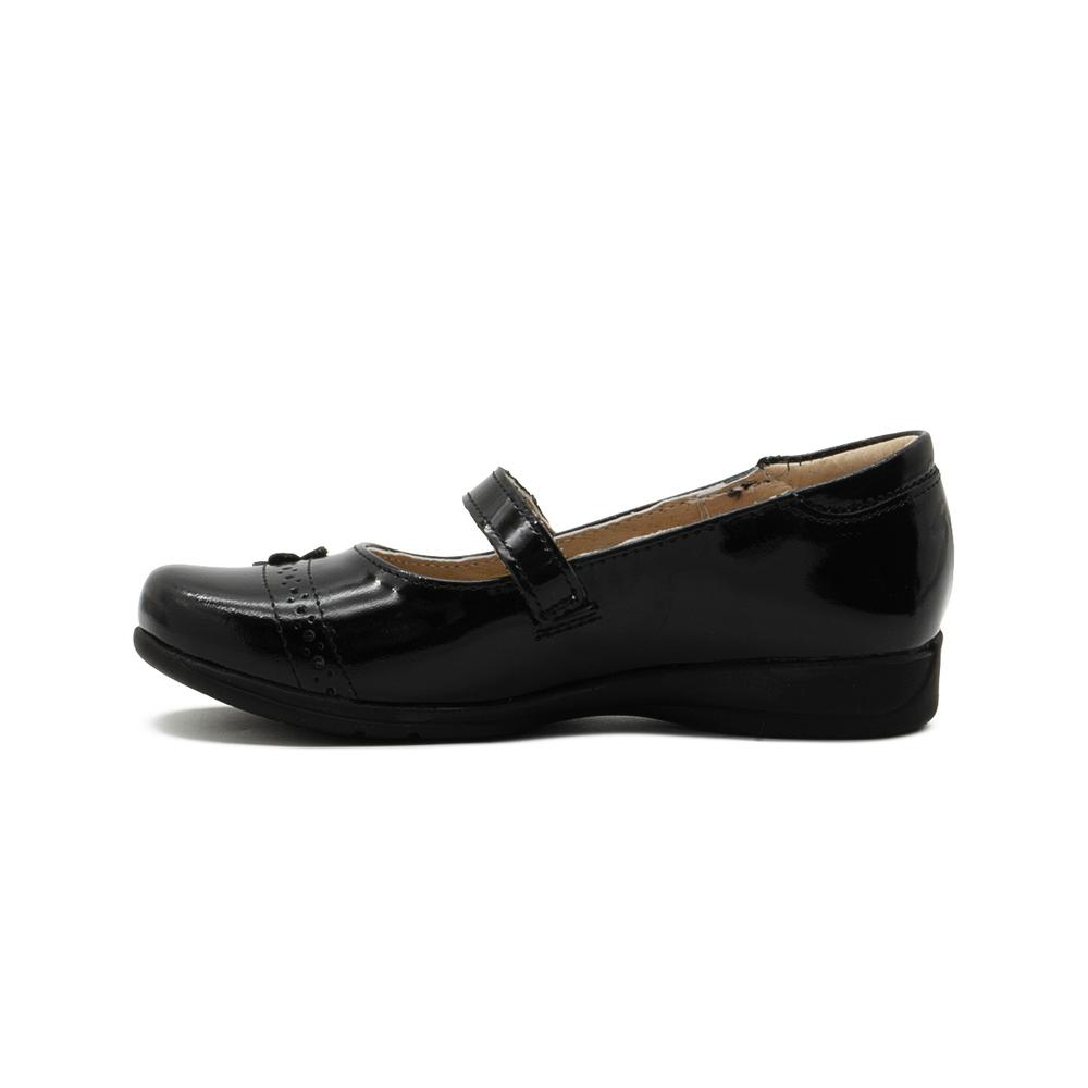 Foto 7 pulgar | Zapato Escolar Para Niña Dogi Piel Flor Color Charol Negro Negro