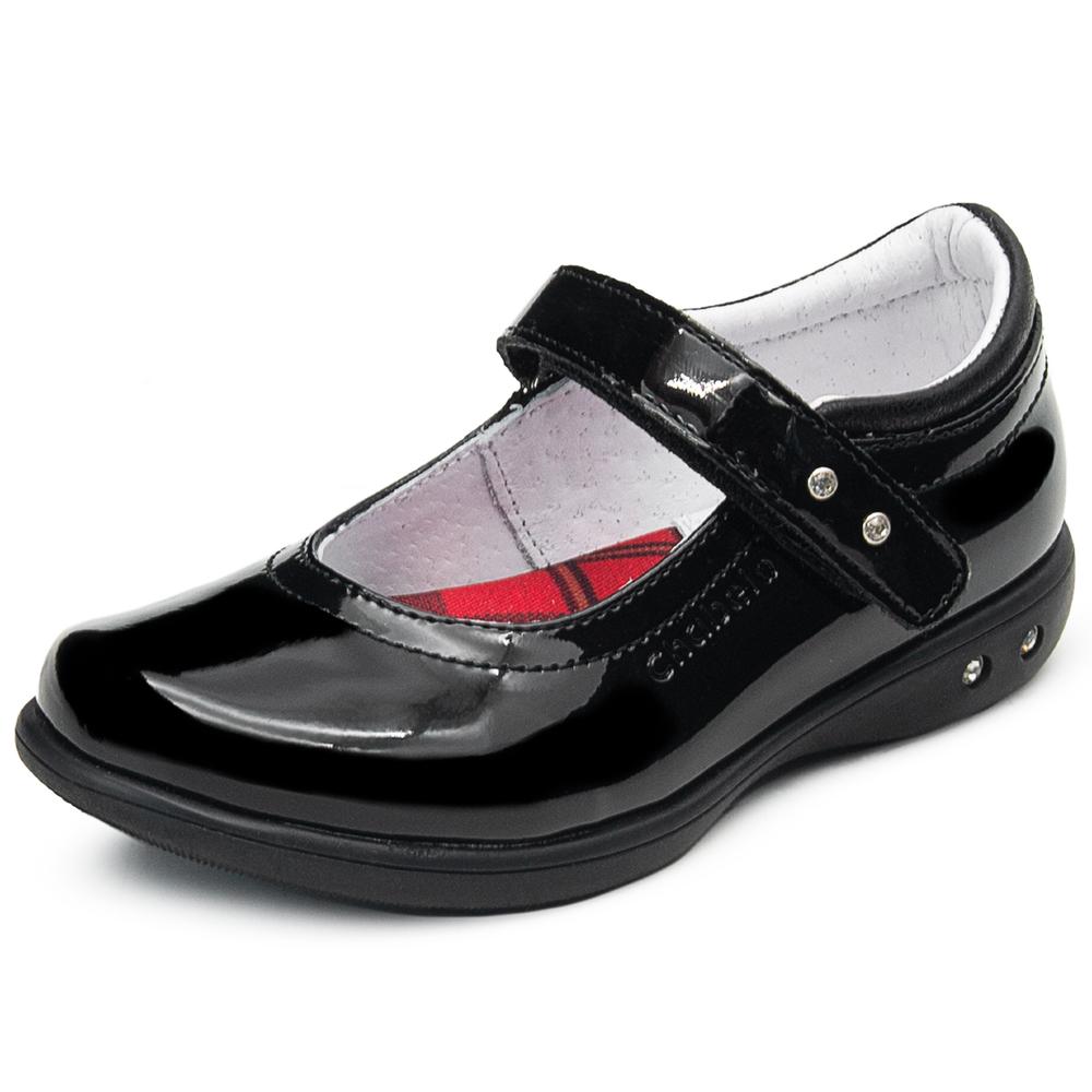 Foto 4 pulgar | Zapato Escolar Chabelo Niña Charol Con Velcro 17-26 Arco Negro