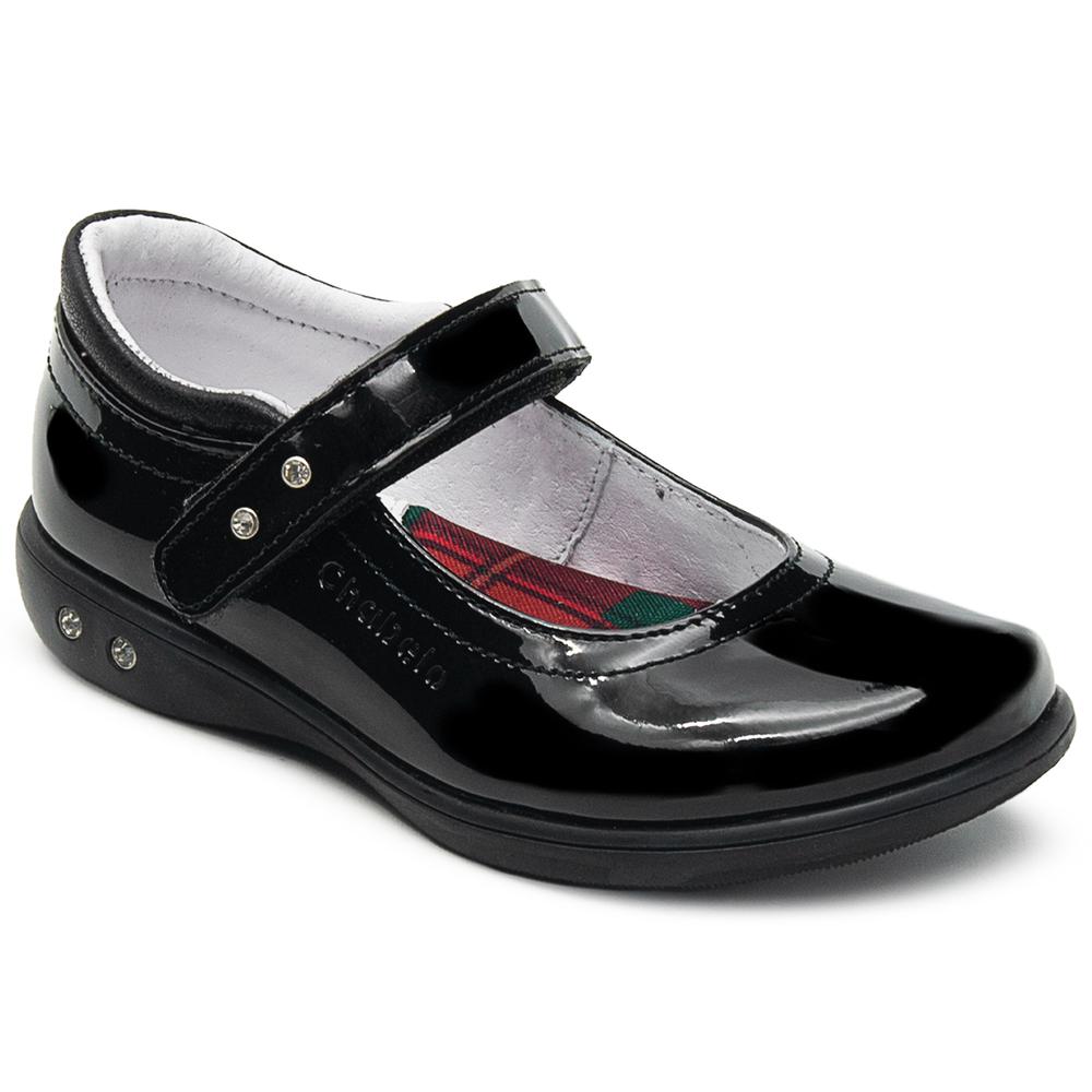 Foto 5 pulgar | Zapato Escolar Chabelo Niña Charol Con Velcro 17-26 Arco Negro