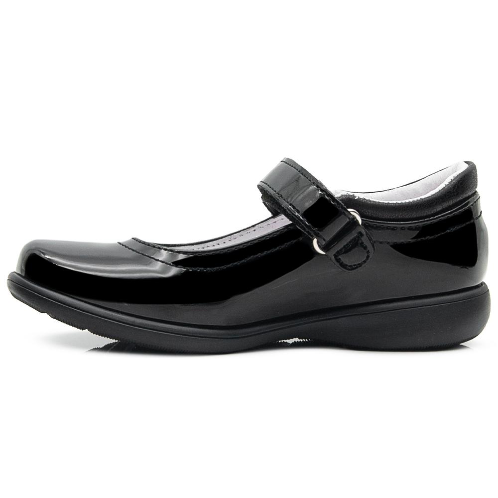 Foto 6 pulgar | Zapato Escolar Chabelo Niña Charol Con Velcro 17-26 Arco Negro