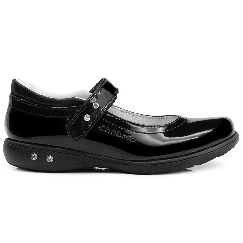 Foto 7 pulgar | Zapato Escolar Chabelo Niña Charol Con Velcro 17-26 Arco Negro