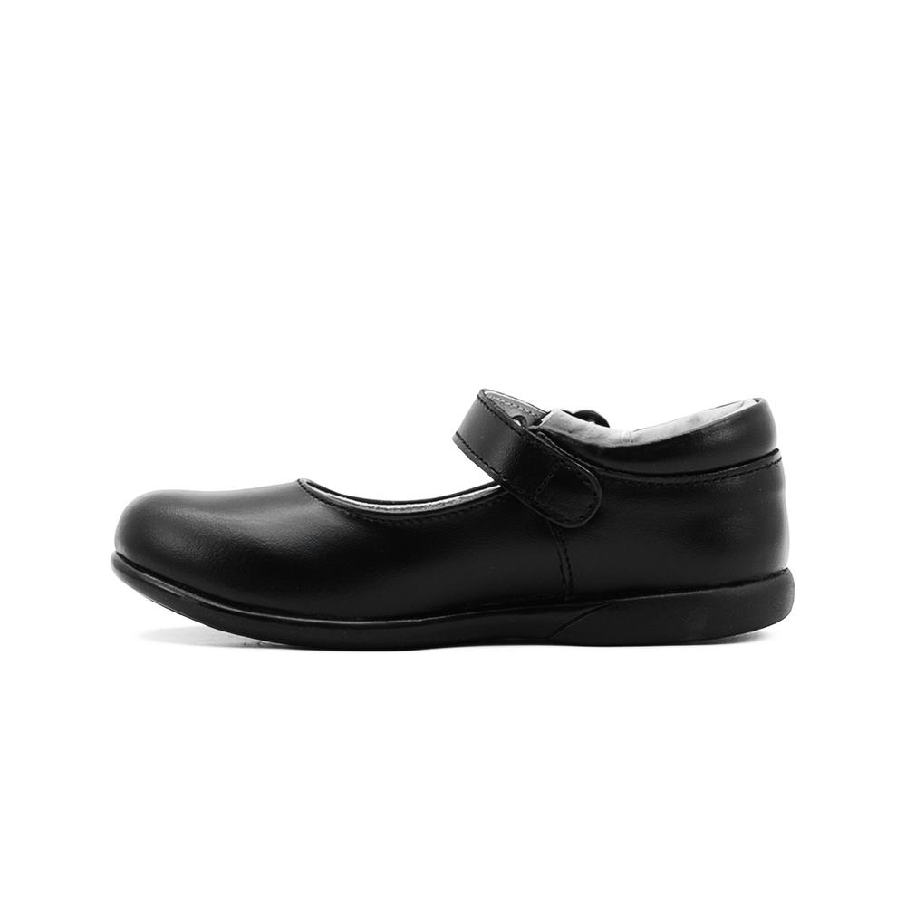 Foto 6 pulgar | Zapato Escolar Para Niña Soporte Arco Hebilla Flor Piel Negro