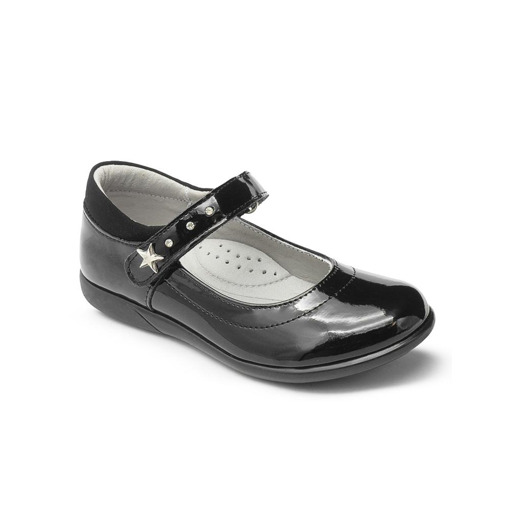 Foto 6 pulgar | Zapato Escolar Para Niña Karsten Soporte Arco Antiderrapante Negro