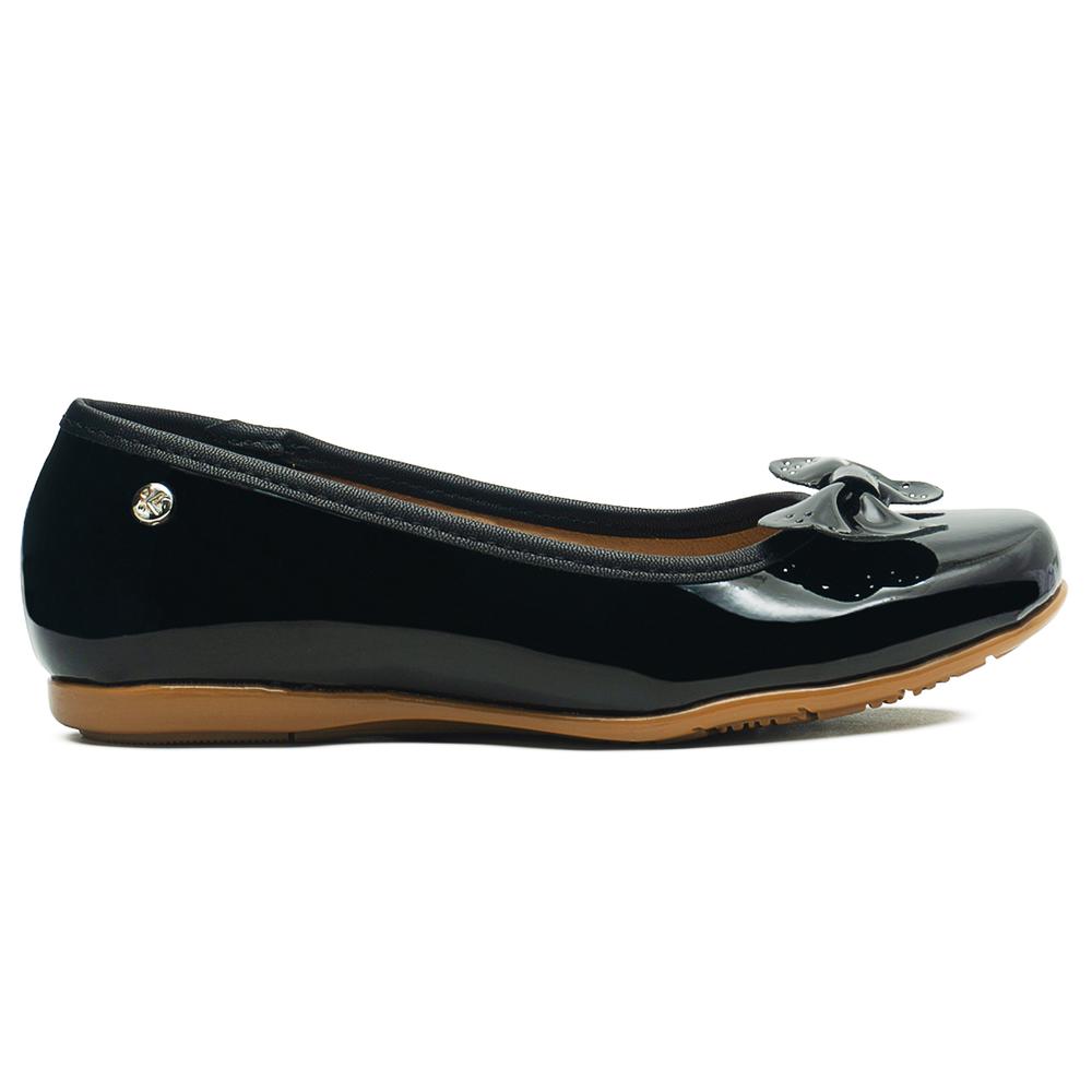 Foto 7 pulgar | Zapato Balerina Karsten  Para Niña Charol Negro Negro