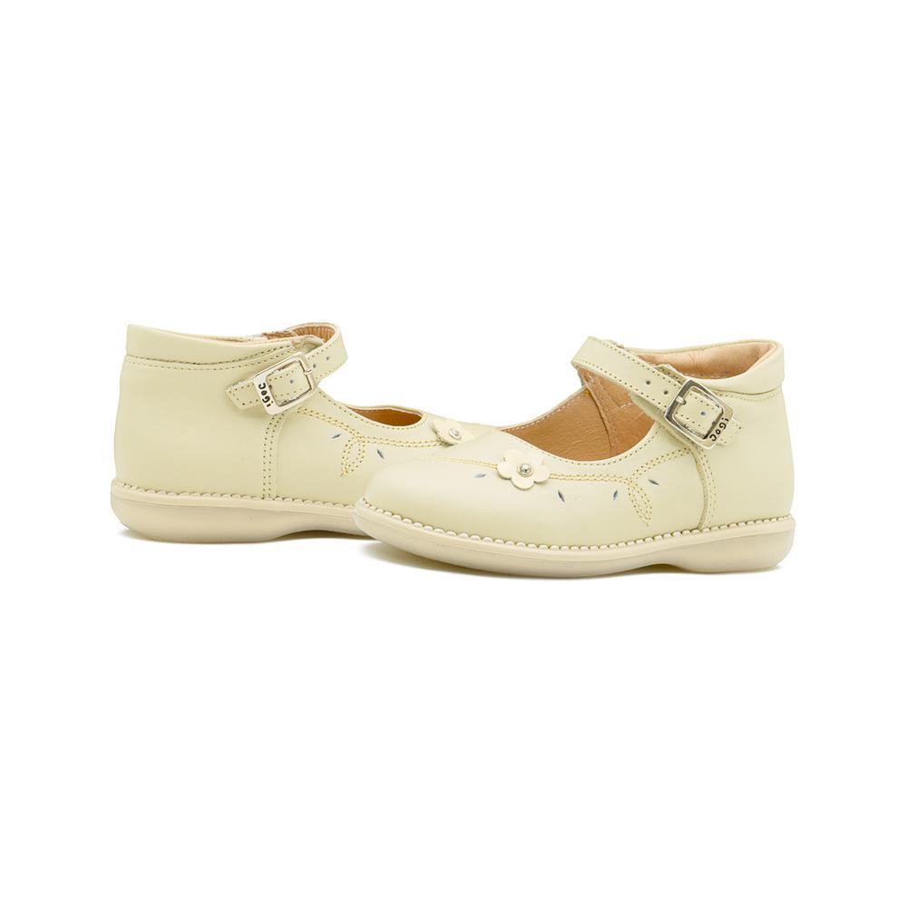 Foto 3 pulgar | Zapato Dogi Casual Para Niña Soporte Arco Piel Hebilla 12-18 Beige