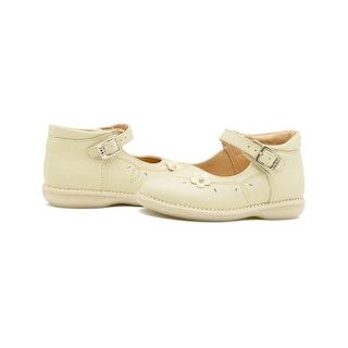 Foto 2 | Zapato Dogi Casual Para Niña Soporte Arco Piel Hebilla 12-18 Beige