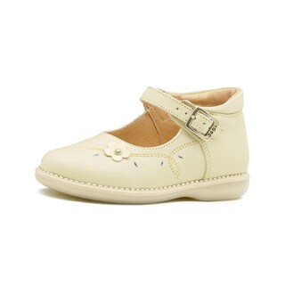 Foto 3 | Zapato Dogi Casual Para Niña Soporte Arco Piel Hebilla 12-18 Beige