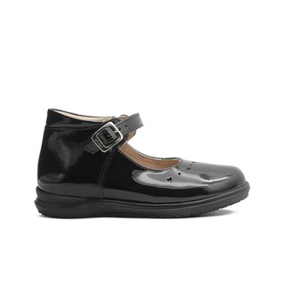 Foto 6 | Zapato Botita Escolar Para Niña Dogi Charol Negro De Piel Negro