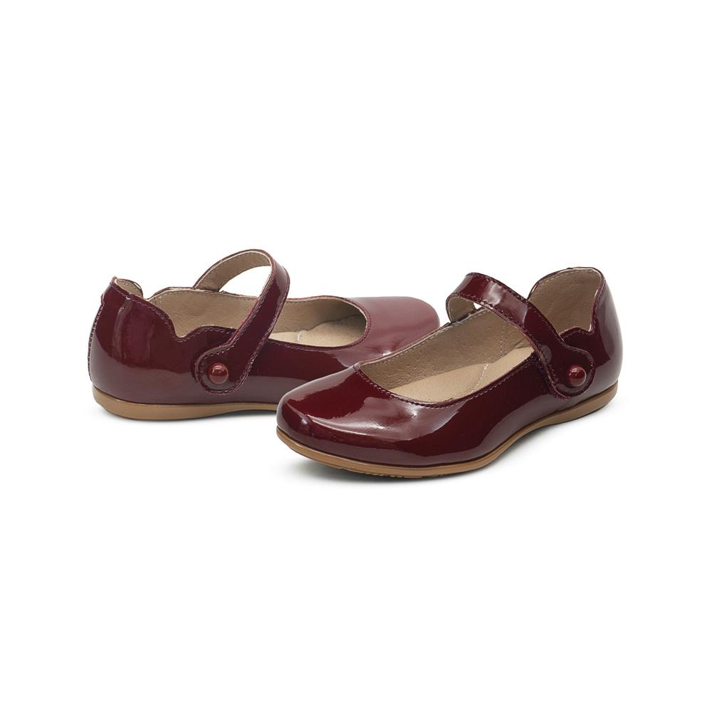 Foto 2 | Zapato Karsten  Charol Vino Formal Fiesta Velcro Niña Vino