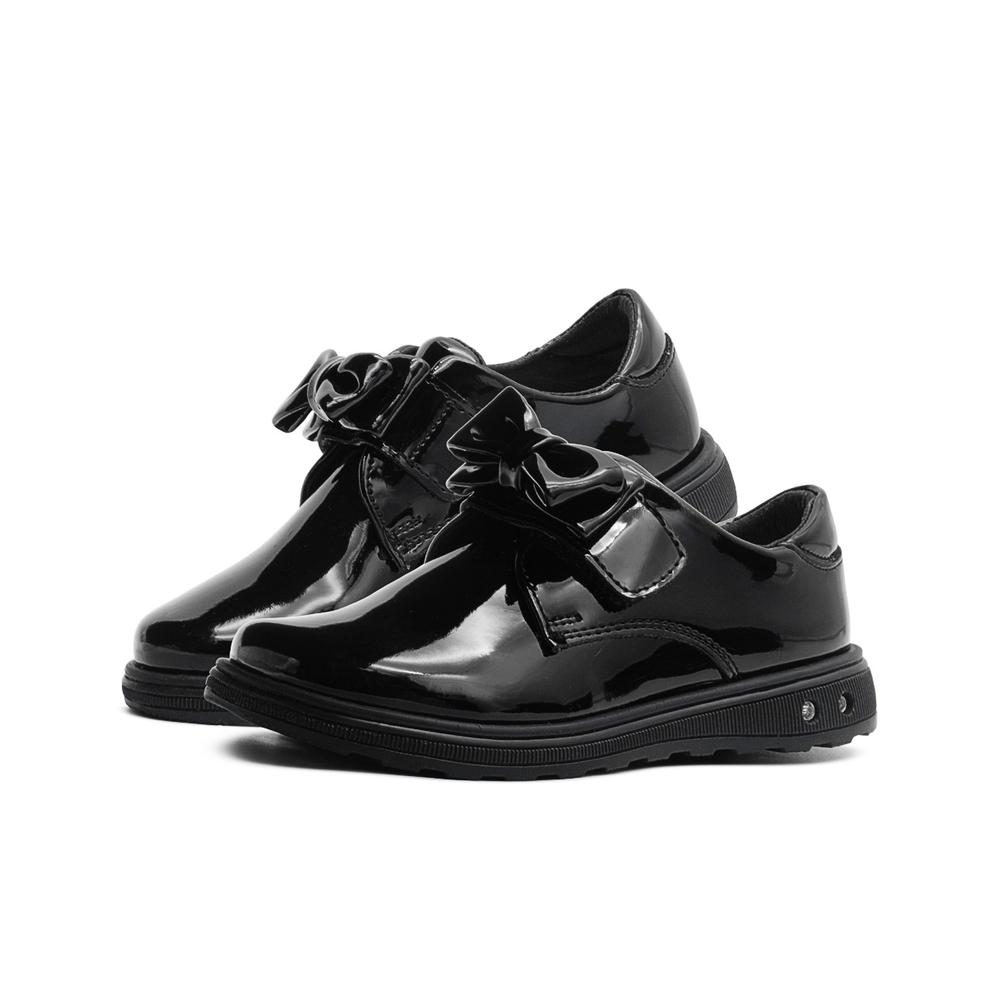 Foto 1 | Zapato Escolar Para Niña Chabelo Mocasin Charol Negro Negro