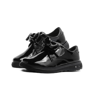 Foto 1 | Zapato Escolar Para Niña Chabelo Mocasin Charol Negro Negro