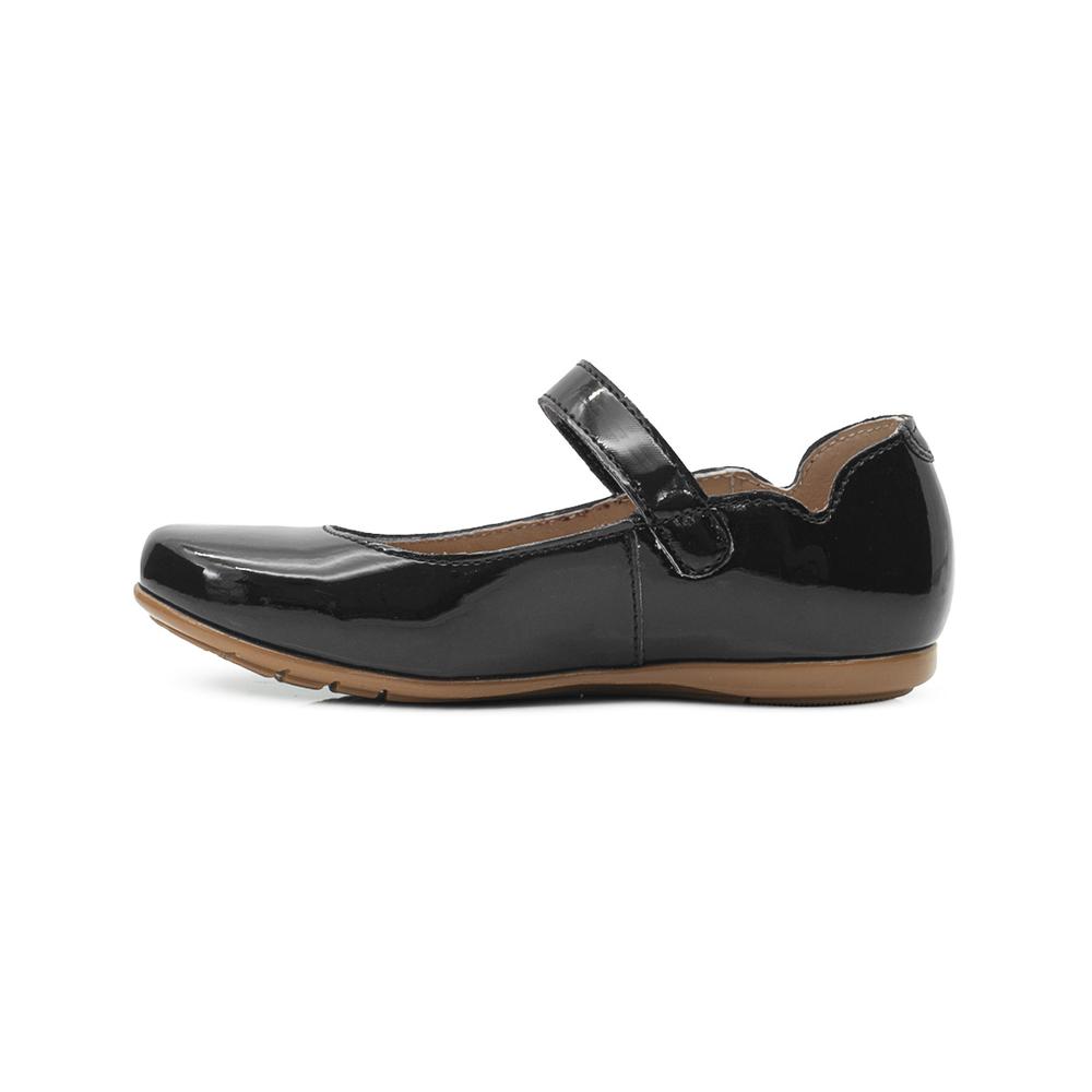 Foto 6 pulgar | Zapato Escolar Karsten  Charol Negro Formal Velcro Niña Negro