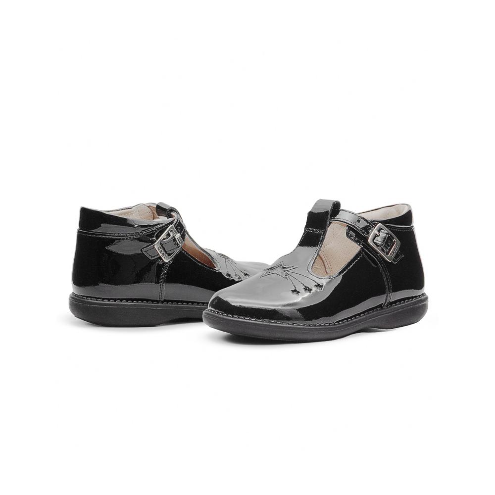 Foto 2 | Zapato Escolar Para Niña Dogi Estrellas Glitter Soporte Arco Negro