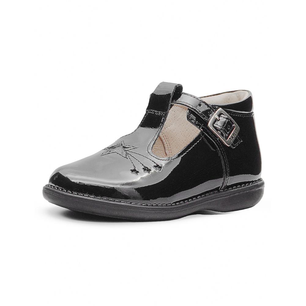 Foto 4 pulgar | Zapato Escolar Para Niña Dogi Estrellas Glitter Soporte Arco Negro