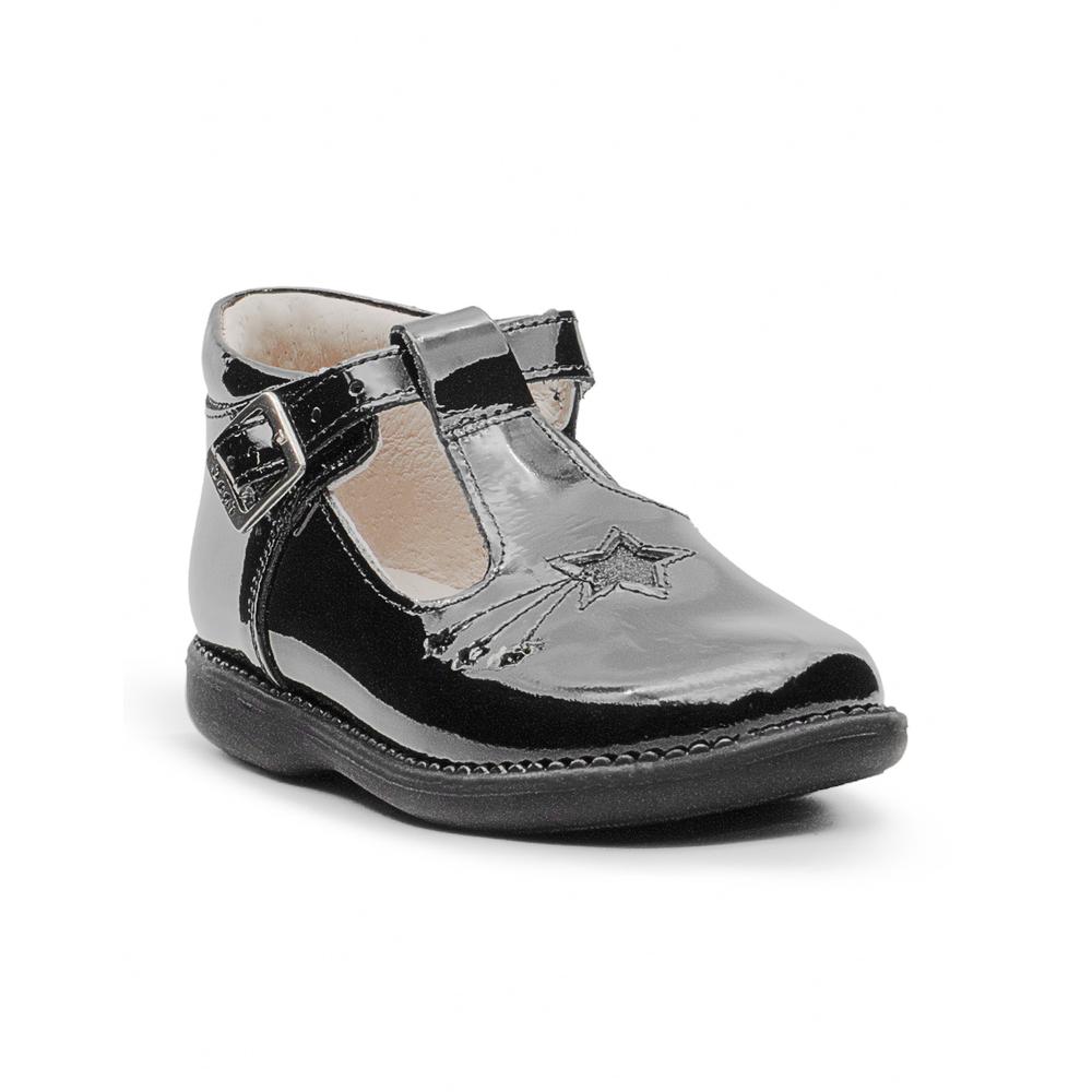 Foto 4 | Zapato Escolar Para Niña Dogi Estrellas Glitter Soporte Arco Negro