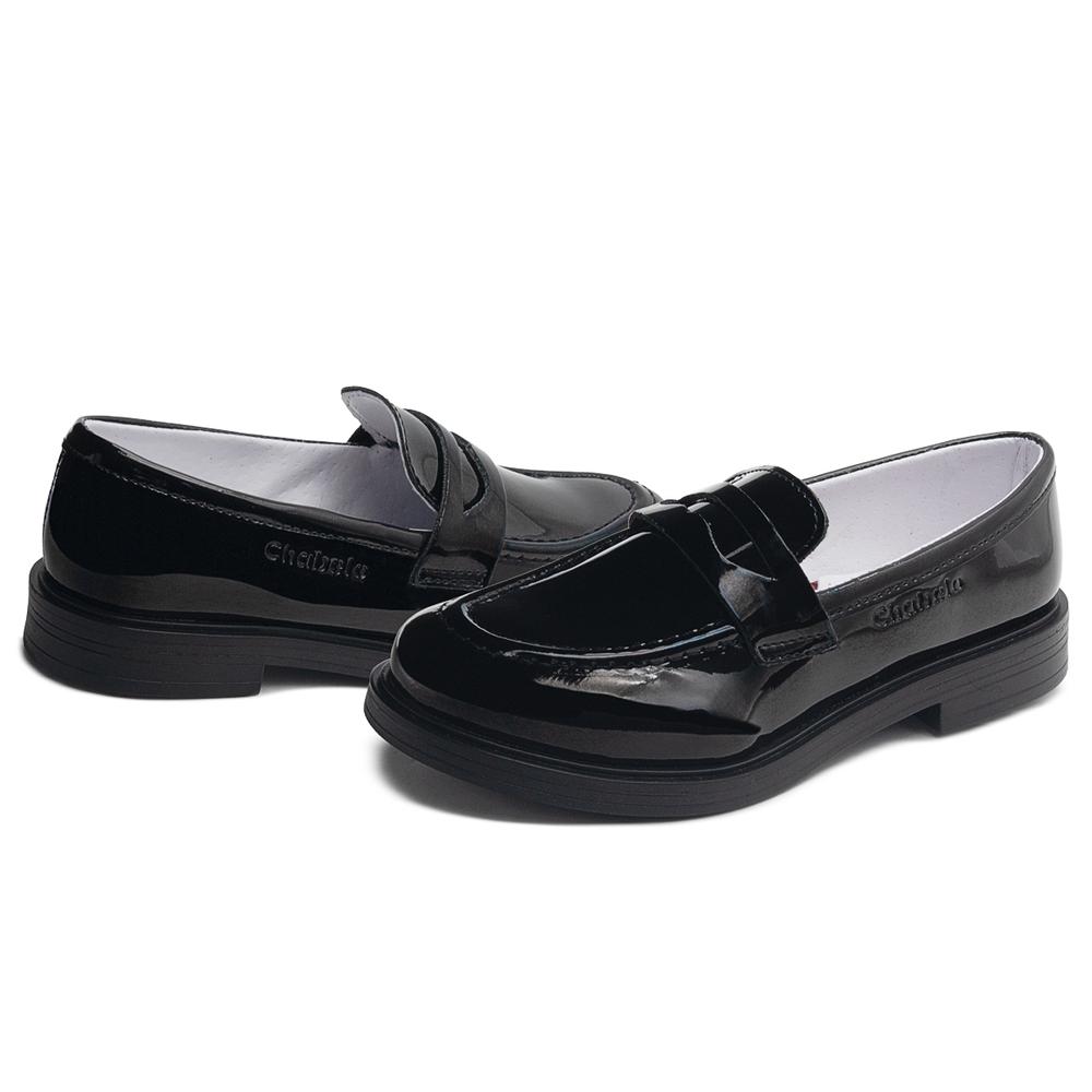 Foto 3 pulgar | Ya Esta Publicado Zapato Escolar Chabelo Zapato Para Niña Slip On Charol Negro Negro