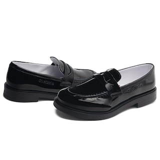 Foto 2 | Ya Esta Publicado Zapato Escolar Chabelo Zapato Para Niña Slip On Charol Negro Negro