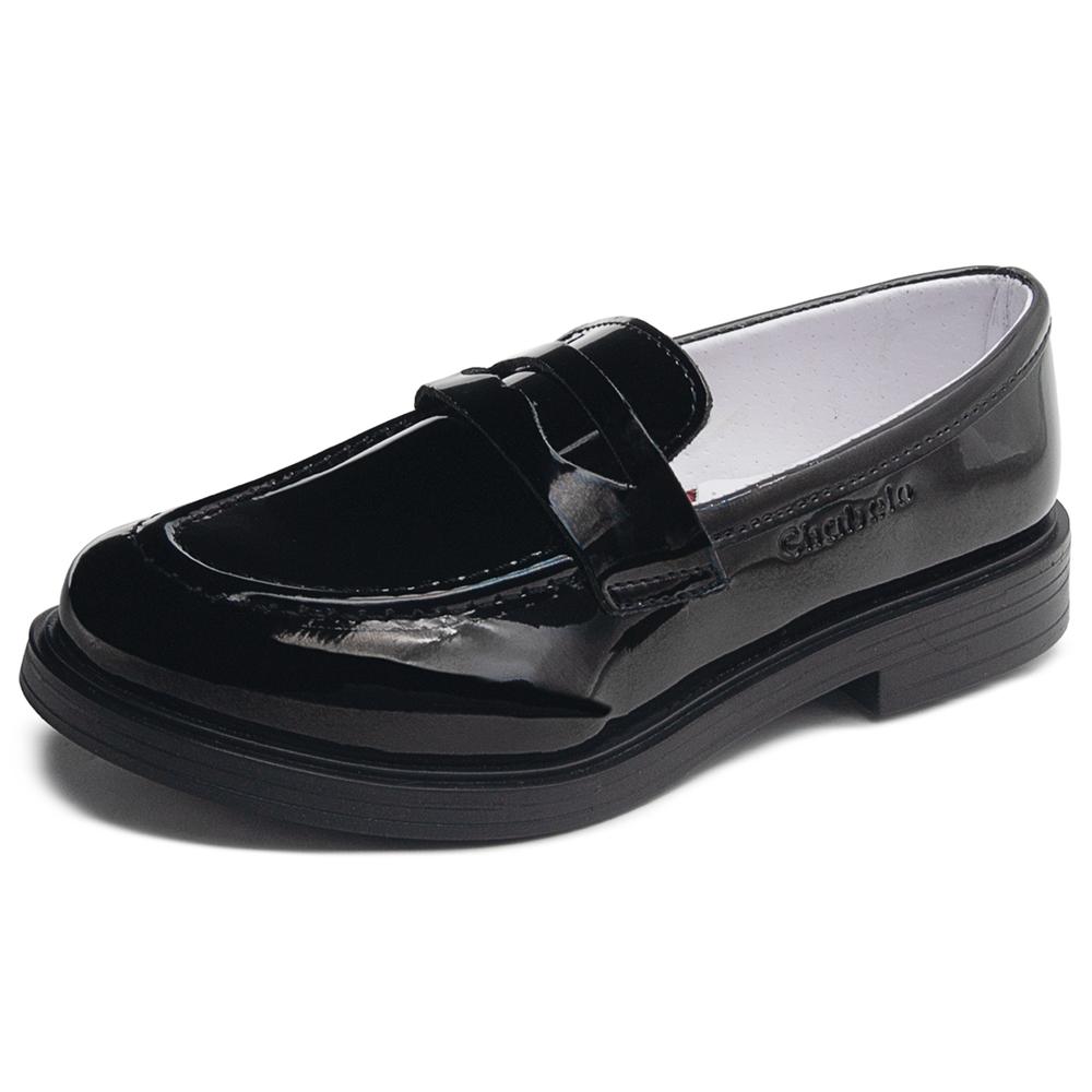 Foto 3 | Ya Esta Publicado Zapato Escolar Chabelo Zapato Para Niña Slip On Charol Negro Negro