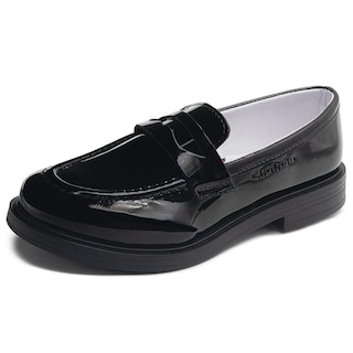 Foto 3 | Ya Esta Publicado Zapato Escolar Chabelo Zapato Para Niña Slip On Charol Negro Negro