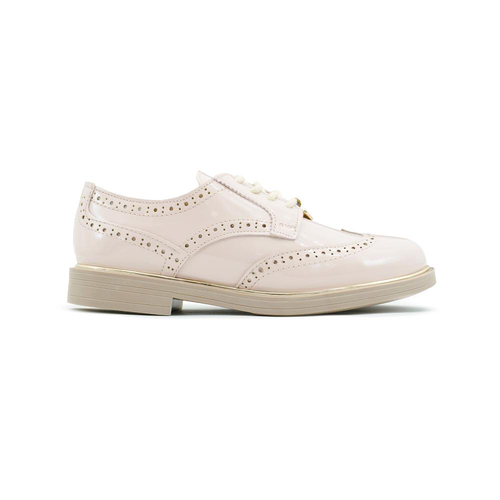 Foto 7 pulgar | Zapato Bostoniano Chabelo Para Niña En Charol Maquillaje Beige