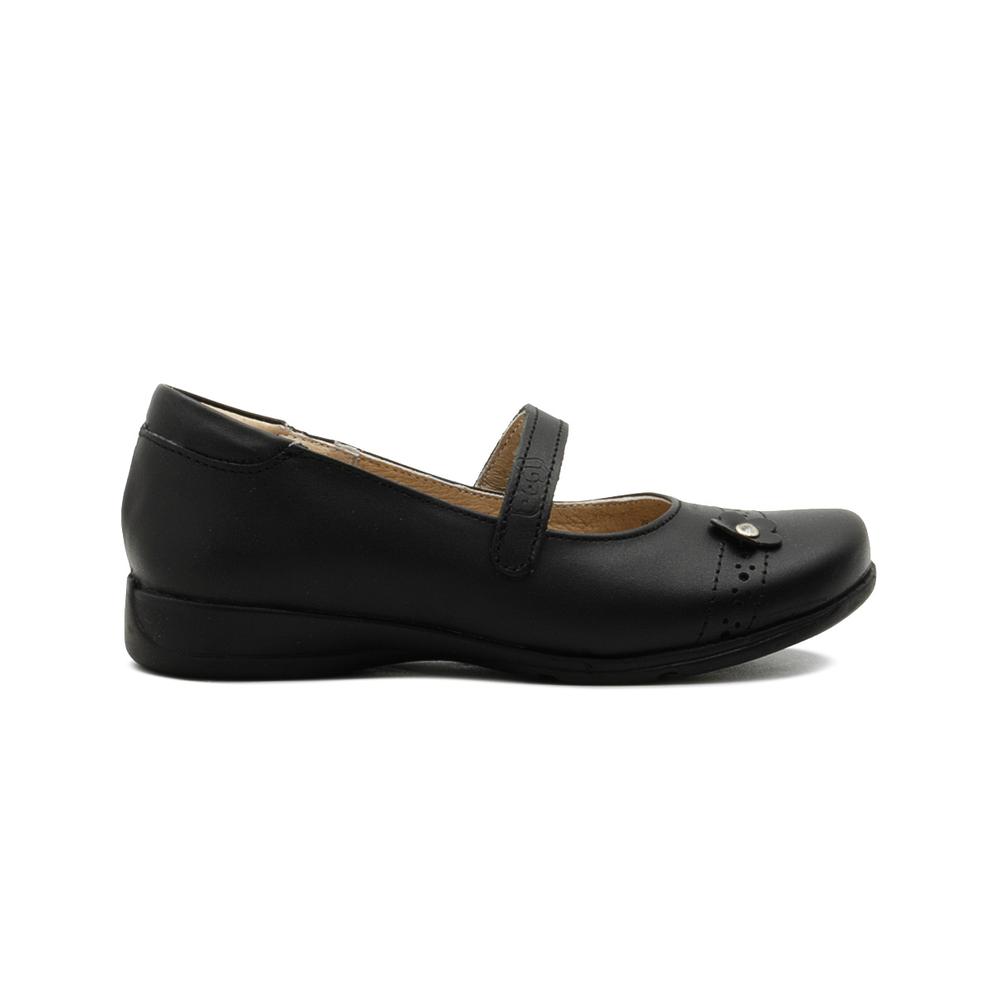 Foto 2 pulgar | Zapato Escolar Dogi Para Niña Soporte Arco Piel Cómodo Negro Negro