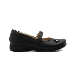 Foto 1 | Zapato Escolar Dogi Para Niña Soporte Arco Piel Cómodo Negro Negro