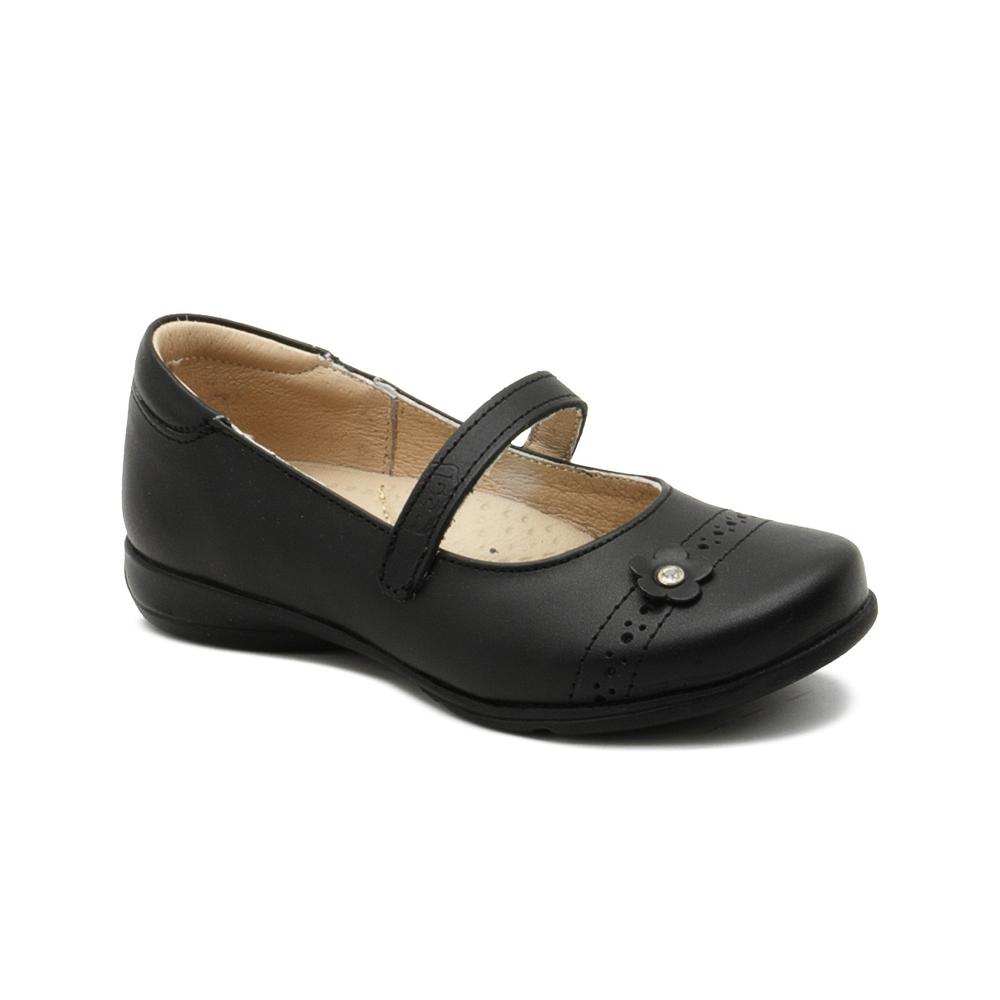 Foto 6 pulgar | Zapato Escolar Dogi Para Niña Soporte Arco Piel Cómodo Negro Negro
