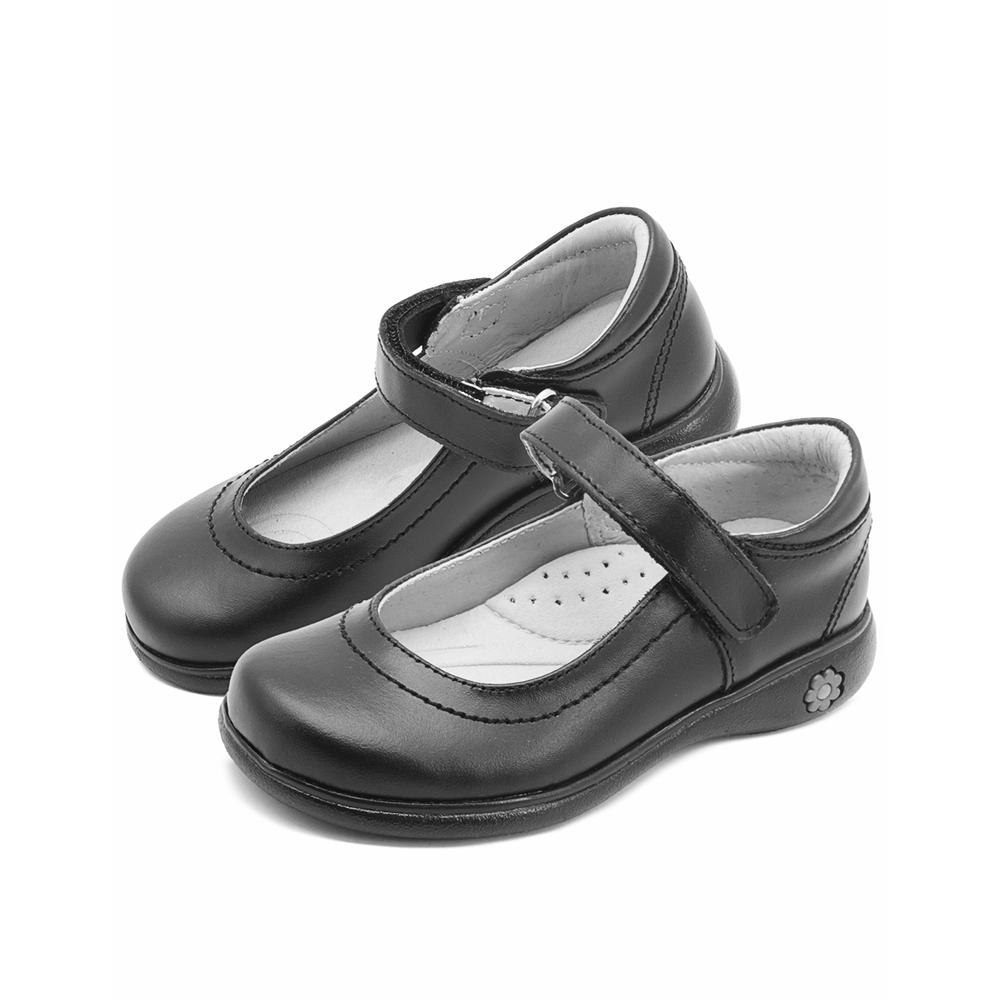 Foto 3 pulgar | Zapato Escolar Karsten Para Niña Soporte Arco Antiderrapante Negro