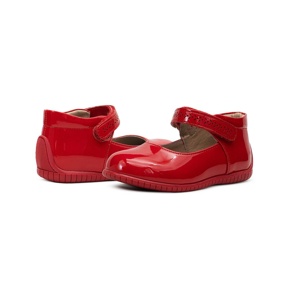 Foto 3 pulgar | Zapato Para Niña Empeine Suela Estabilizadora Moñito Rojo Rojo