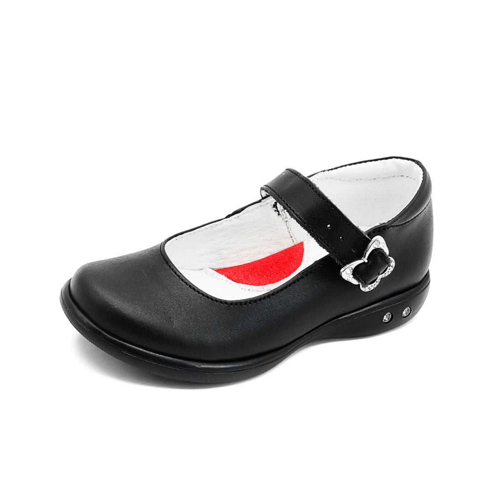Foto 4 pulgar | Zapato Escolar Niña Karsten Charol Negro Antiderrapante Negro