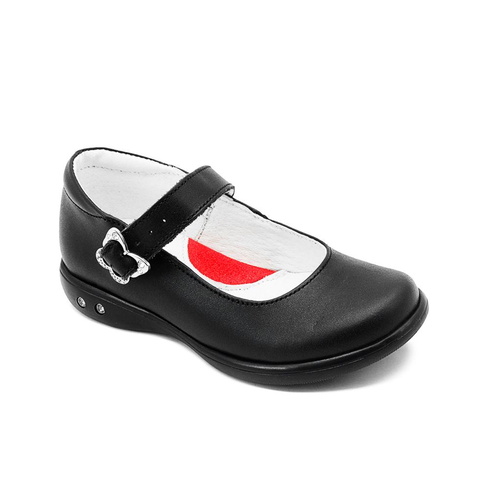 Foto 5 pulgar | Zapato Escolar Niña Karsten Charol Negro Antiderrapante Negro