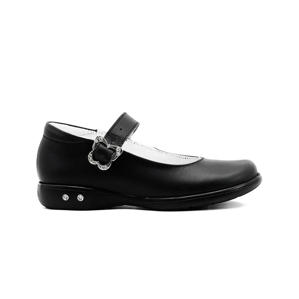Foto 7 pulgar | Zapato Escolar Niña Karsten Charol Negro Antiderrapante Negro