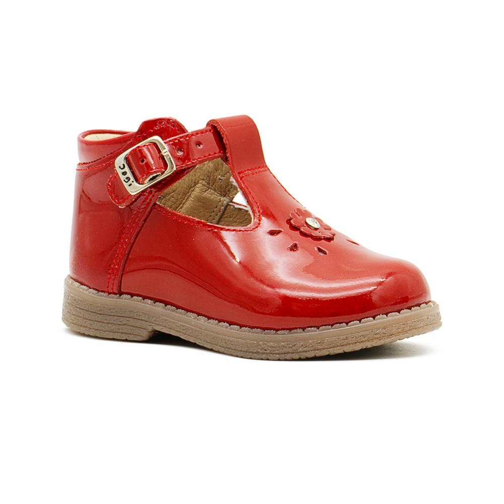 Foto 6 pulgar | Zapato Dogi Para Niña Soporte Arco Primeros Pasos Charolrojo Rojo