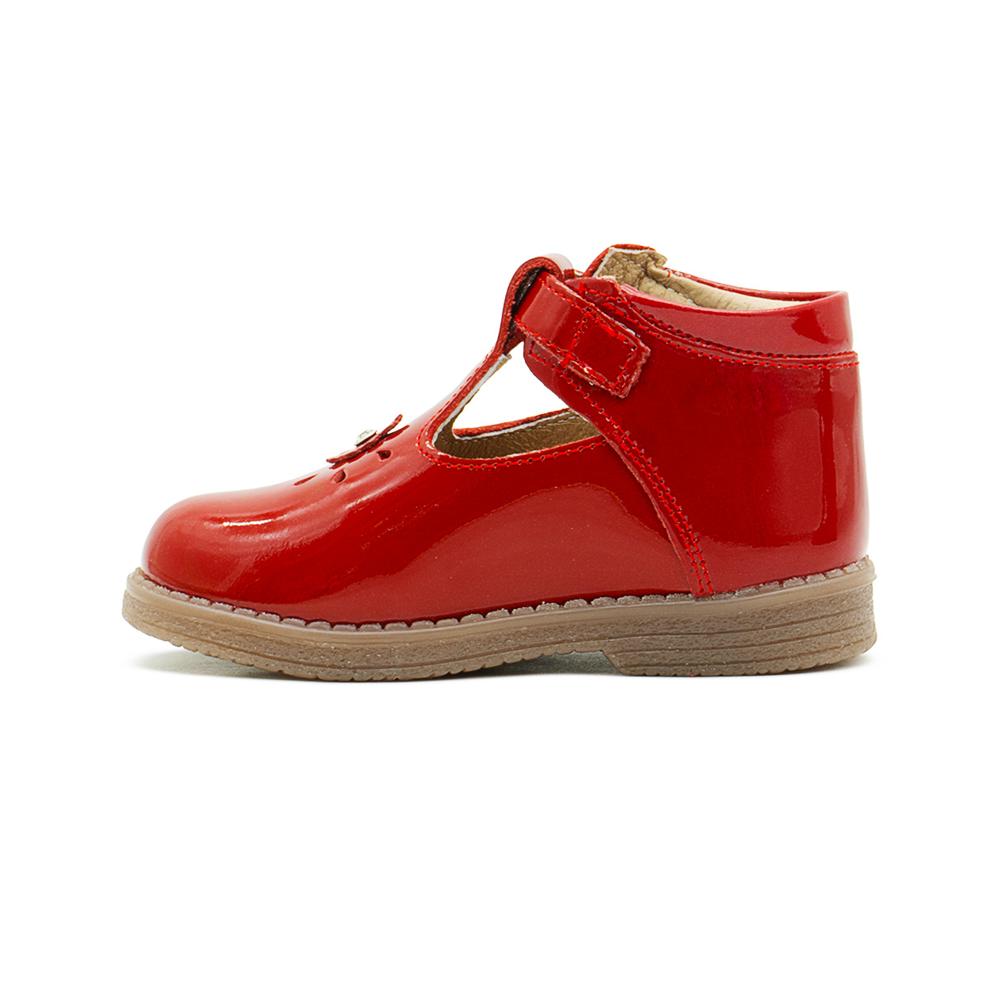 Foto 7 pulgar | Zapato Dogi Para Niña Soporte Arco Primeros Pasos Charolrojo Rojo