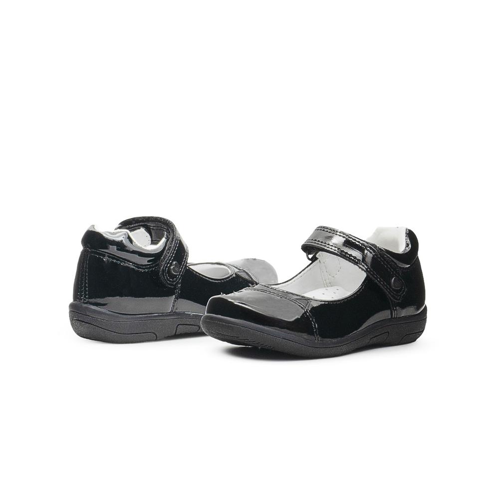 Foto 3 pulgar | Zapato Escolar Para Niña Bambino Gatito Charol Negro Correa Negro
