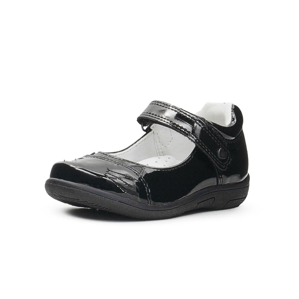 Foto 4 pulgar | Zapato Escolar Para Niña Bambino Gatito Charol Negro Correa Negro