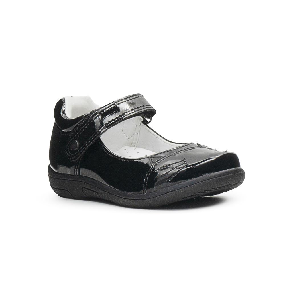 Foto 5 pulgar | Zapato Escolar Para Niña Bambino Gatito Charol Negro Correa Negro