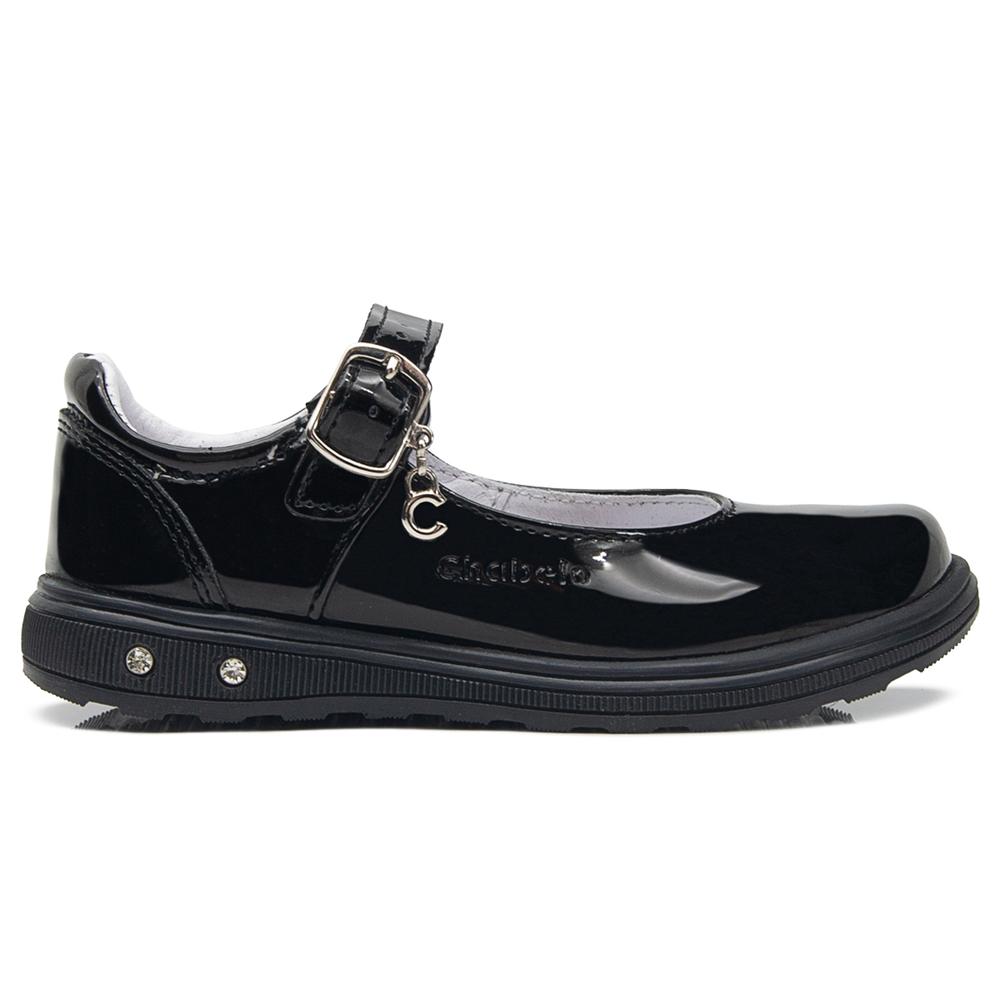 Foto 6 | Zapato Escolar Para Niña Chabelo Charol Negro Hebilla 17-26 Negro