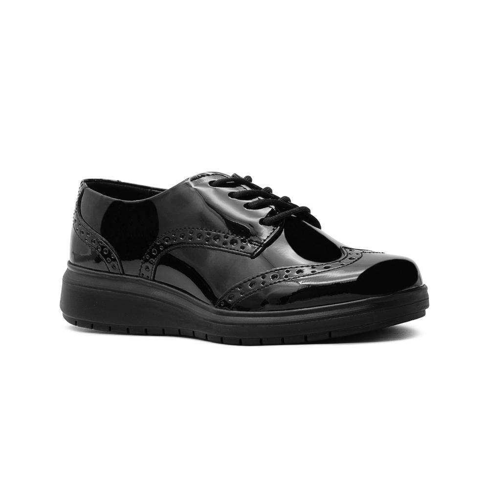Foto 5 | Zapato Mocasin Escolar Para Niña Greenlove Charol Negro Negro