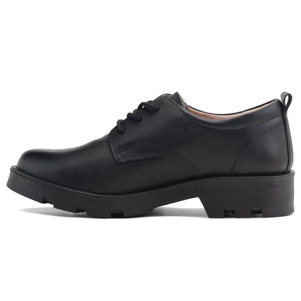 Foto 5 pulgar | Zapato Escolar Para Niña Mocasin Piel Arco Ortopédico Negro