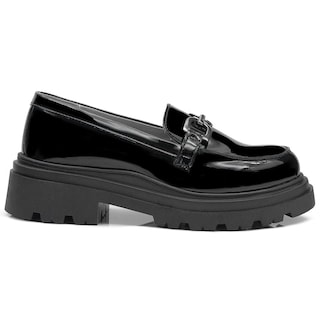 Foto 2 | Zapato Escolar Para Niña Con Plataforma Herraje Casual Negro